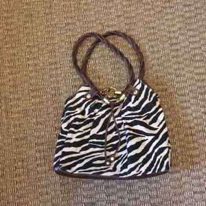 Zebra print purse
